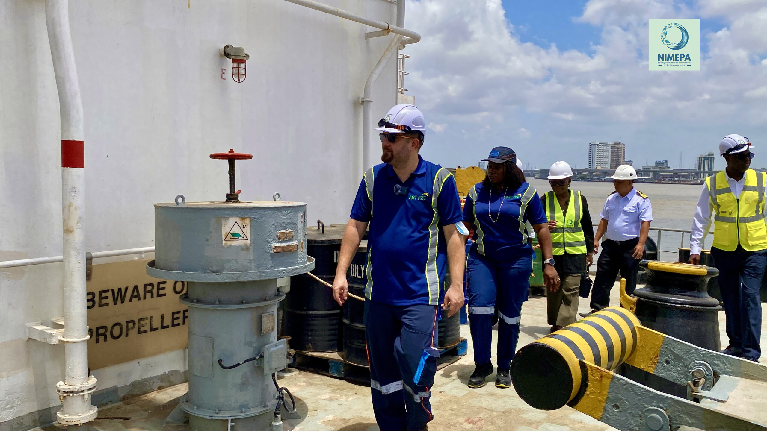 IMG 3208 scaled - The Nigerian Marine Environment Protection Association (NIMEPA) - MEDIA RELEASE: NIMEPA on Facility Tour at Apapa Bulk Terminal Limited, Lagos. IMG 3208